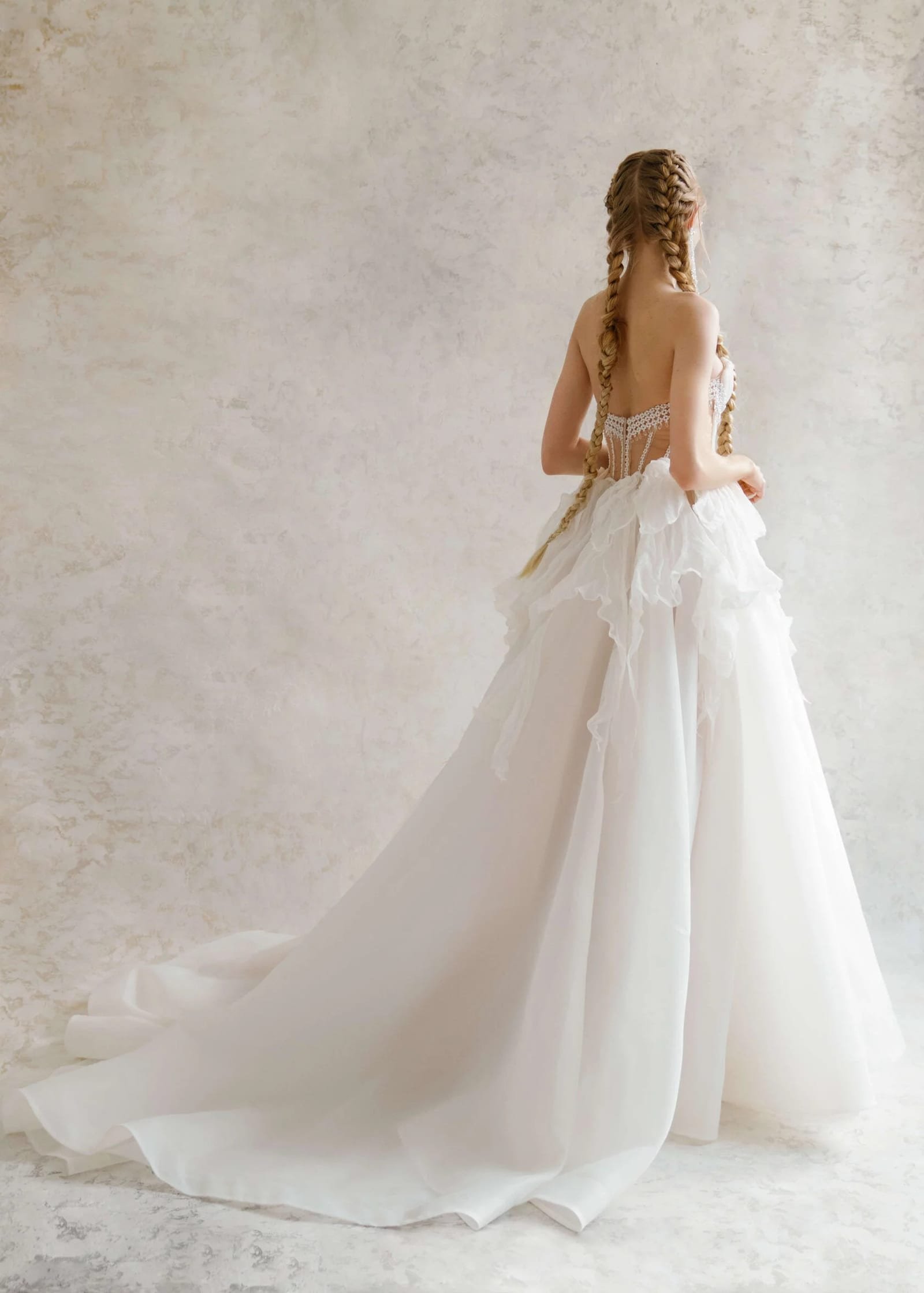 Rhinestone wedding dress by Rara Couture — thumbnail 2