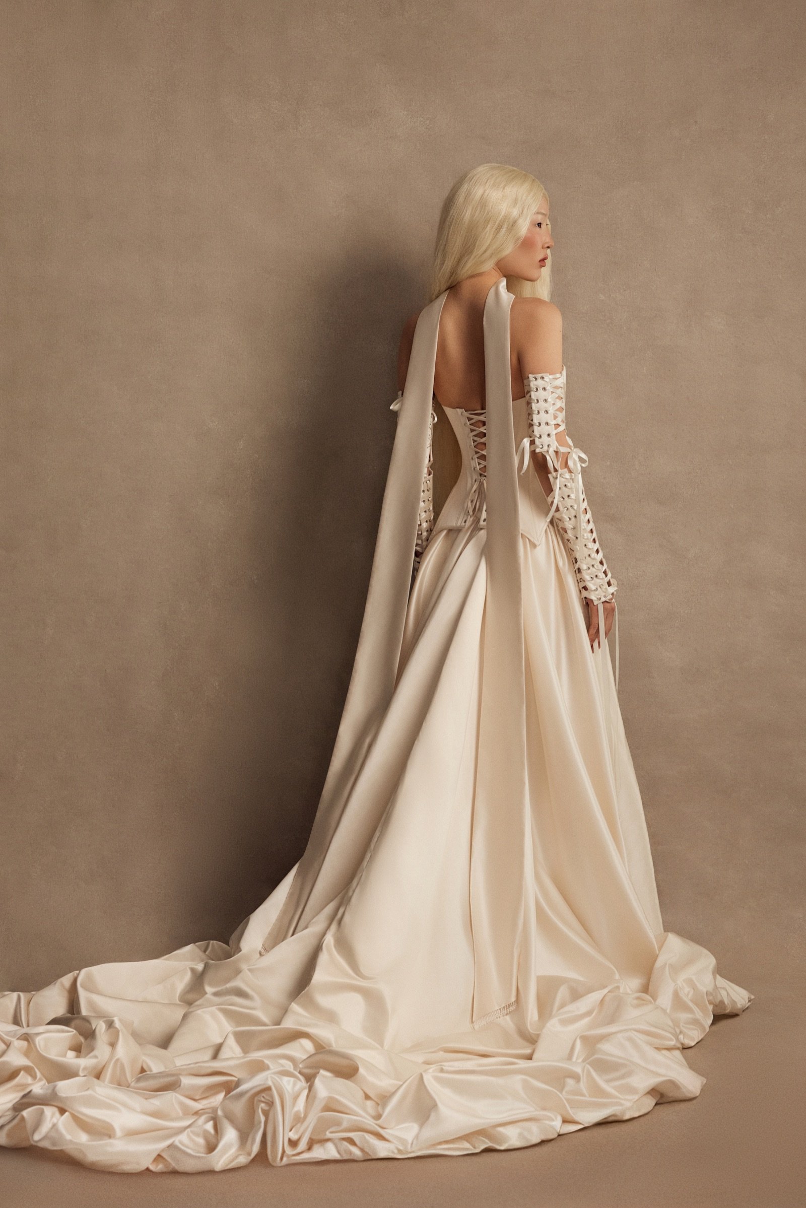 Charm (Satin) wedding dress by Rara Couture — thumbnail 4